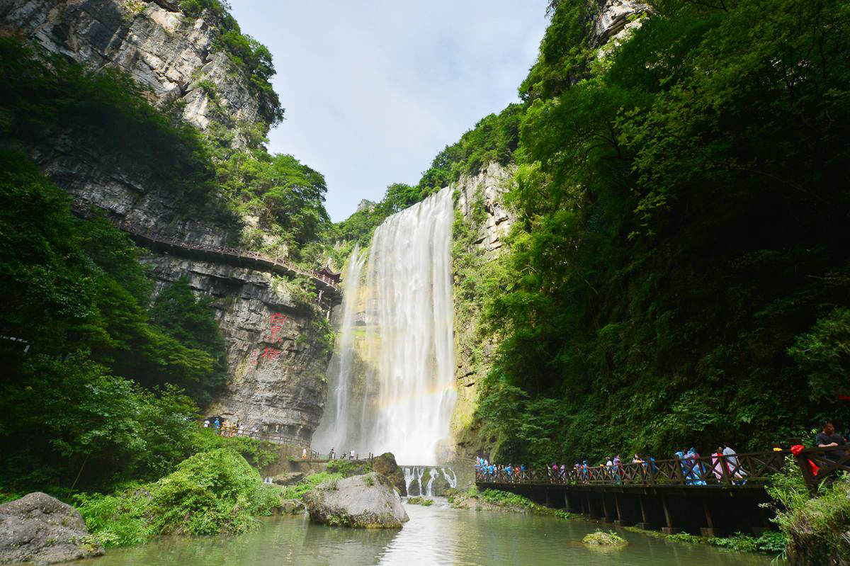 湖北第一、全國(guó)第四的三峽大瀑布